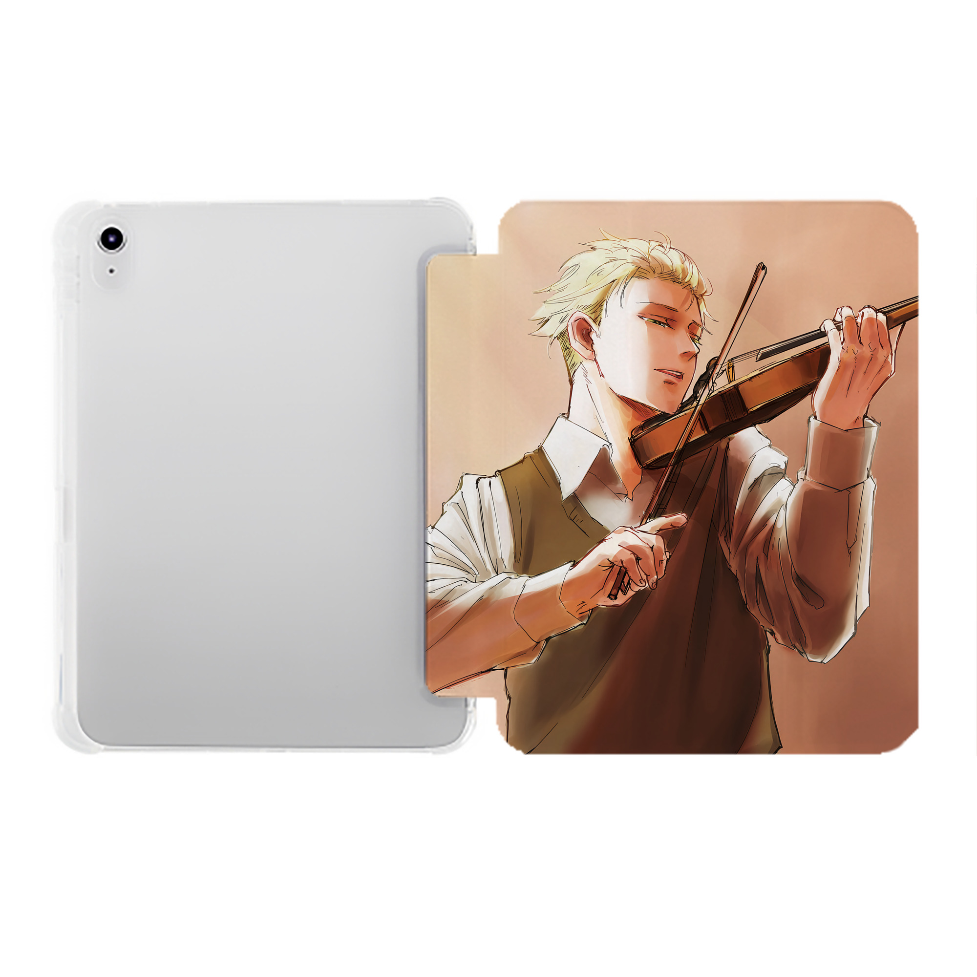 （画像用） SPY×FAMILY间谍家家酒 IPad ケース ペン収納付き 三つ折りスタンド PUレザー×シリコン 対応機種9.5/10.5/10.9インチ